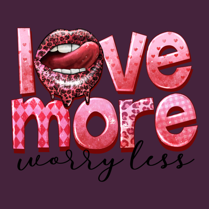 Love More Worry Less Long Sleeve Tee by FaDigitalArtStudio | Teevron