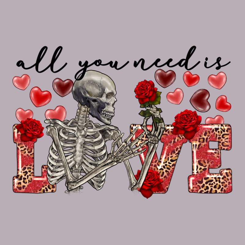 Skeleton All You Need Is Love Vintage Tee by FaDigitalArtStudio | Teevron