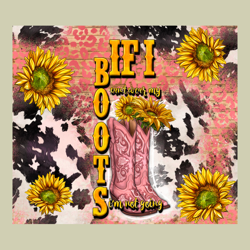 Cowgirl Boots Sunflower Heavy Core Tee by TumblerDesignByShophia | Teevron