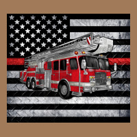Thin Red Line American Flag Fire Truck Classic Tee | Teevron