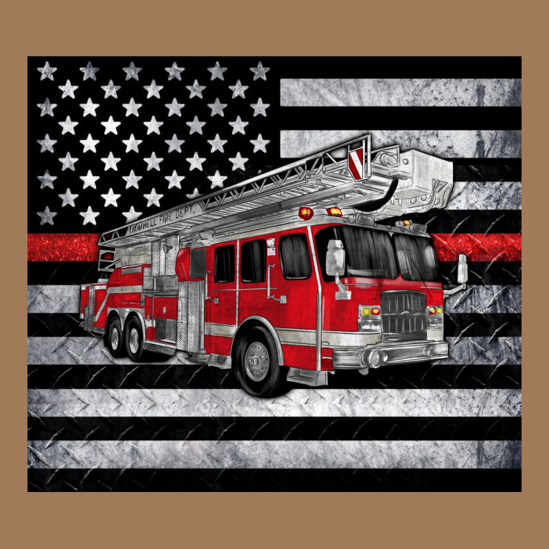 Thin Red Line American Flag Fire Truck Classic Tee by Artiststas | Teevron
