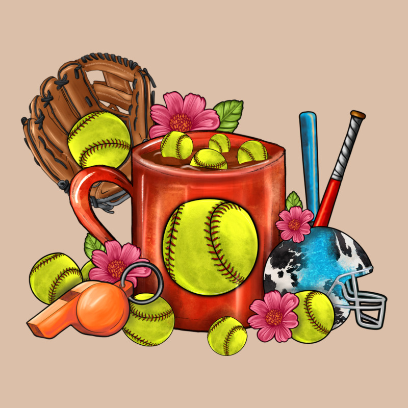 Softball Coffee Mug Urban Heavy Tee by FaDigitalArtStudio | Teevron