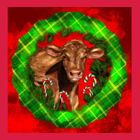 Christmas Red Angus Calf Premium Hoodie | Teevron