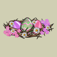 Easter Eggs And Crown Of Thorns Easter Day Heavy Core Tee | Teevron
