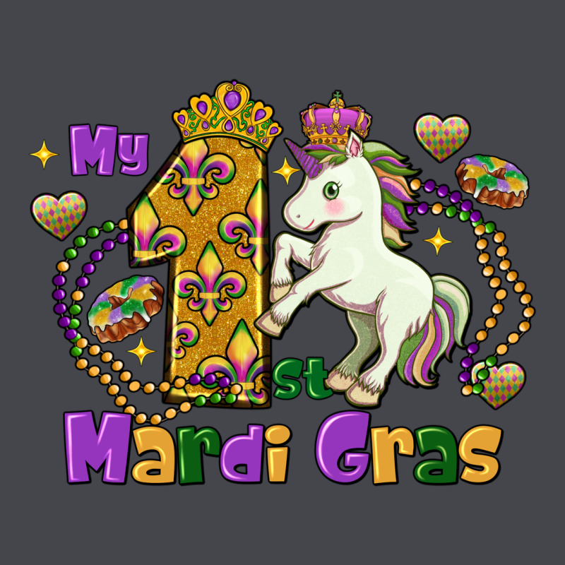 My First Mardi Gras Unicorn Long Sleeve Tee by FaDigitalArtStudio | Teevron