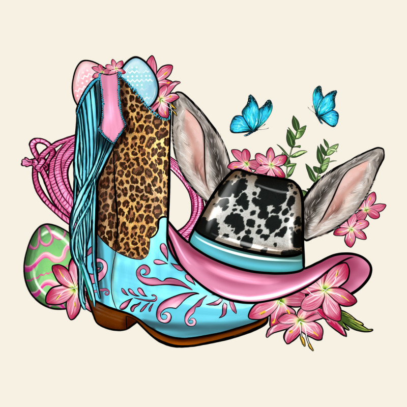 Easter Cowboy Boots Hat Vintage Tee by OliviaCreatesArt | Teevron