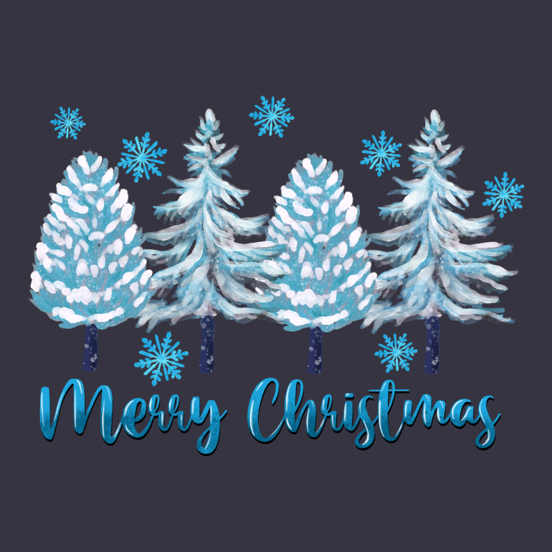 Merry Christmas Blue Trees Vintage Hoodie by FaDigitalArtStudio | Teevron