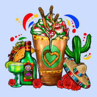 Mexican Cold Drink With Cactus Sombrero And Tequil Urban Heavy Tee | Teevron