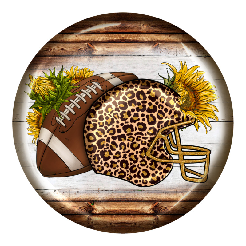 American Football Round Earrings Long Sleeve Tee by BundleAndBundleShop | Teevron