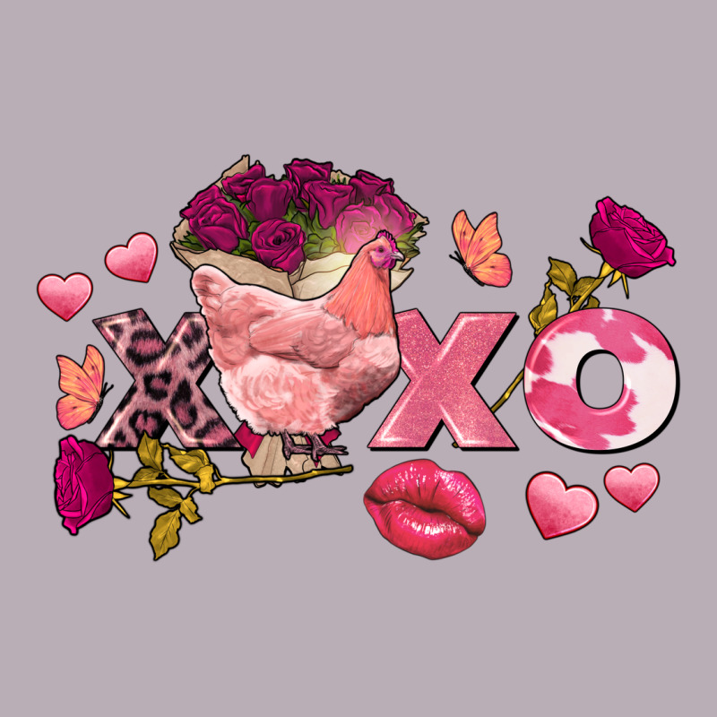 Chicken Valentine's Day Xoxo Vintage Tee by FaDigitalArtStudio | Teevron