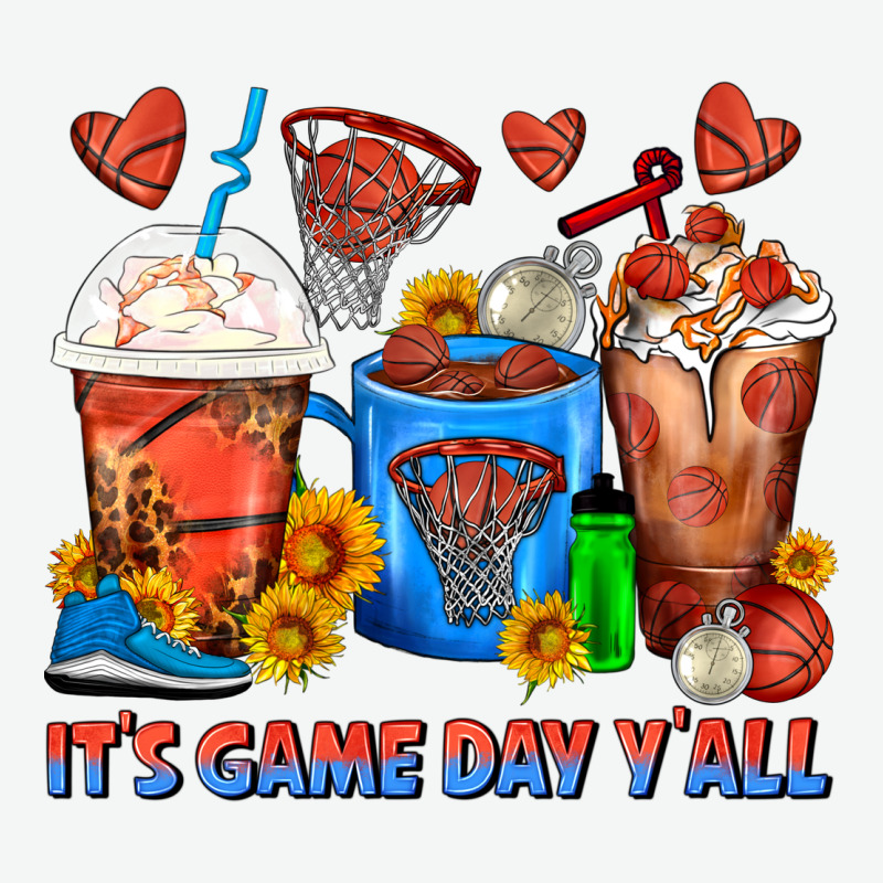 It's Game Day Y'all Basketball Coffee Cups Urban Heavy Tee by FaDigitalArtStudio | Teevron