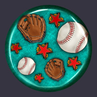Baseball With Sunflower Round Earrings Vintage Hoodie | Teevron