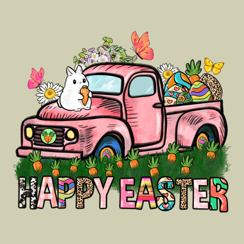 Happy Easter Day Truck Heavy Core Tee by HowdyJamesFarm | Teevron