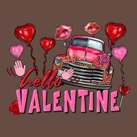 Hello Valentine Valentine's Day Truck Long Sleeve Tee | Teevron