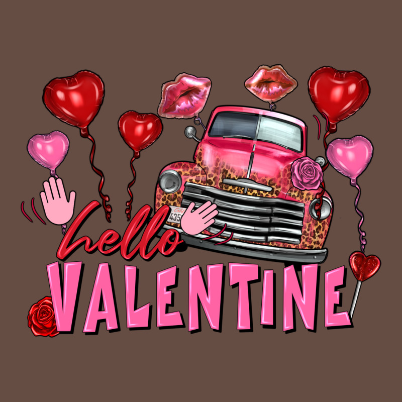 Hello Valentine Valentine's Day Truck Long Sleeve Tee by FaDigitalArtStudio | Teevron