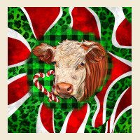 Christmas Hereford Cow Face Premium Hoodie | Teevron
