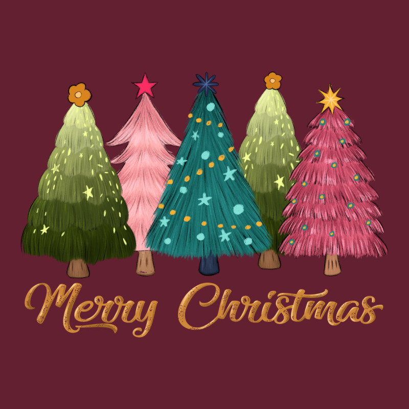 Merry Christmas Trees Classic Tee by CowGirlArtShop | Teevron