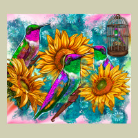 Hummingbirds Sunflower Heavy Core Tee | Teevron