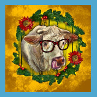 Christmas Charolais Cow Face Premium Hoodie | Teevron