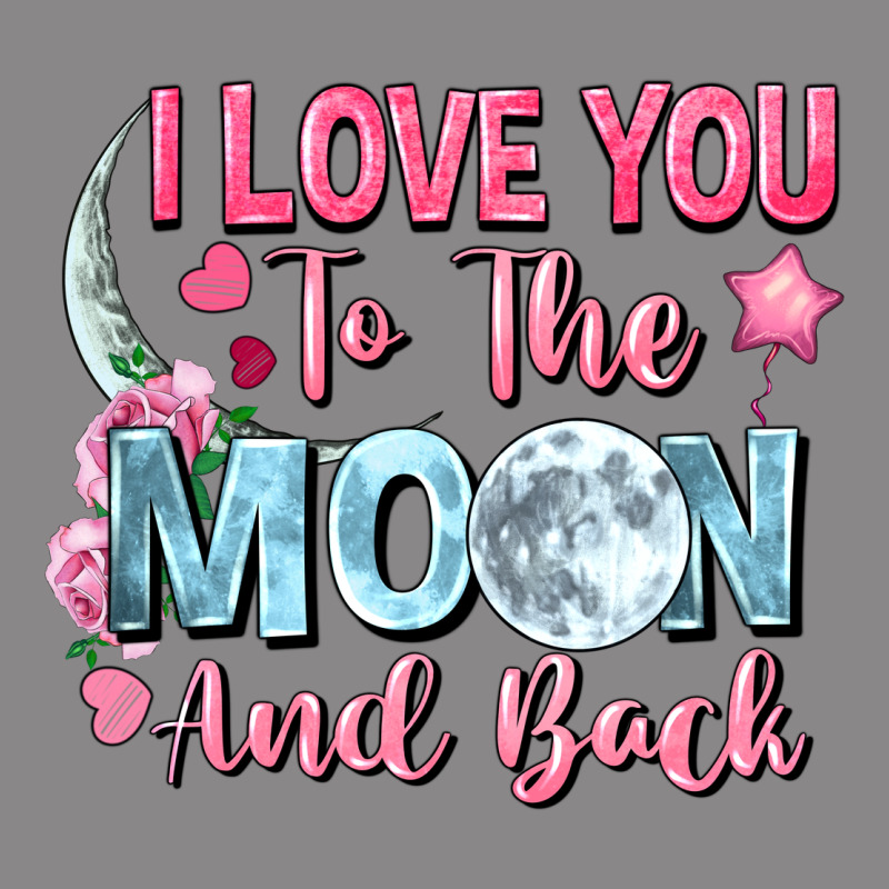 I Love You To The Moon And Back Valentine's Day Vintage Tee by FaDigitalArtStudio | Teevron