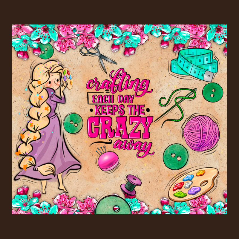 Sewing Crafting Each Day Keeps The Crazy Away Heavy Core Tee by TumblerDesignByShophia | Teevron