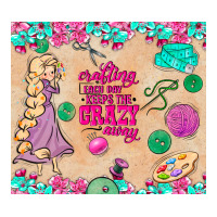 sewing crafting each day keeps the crazy away | Teevron