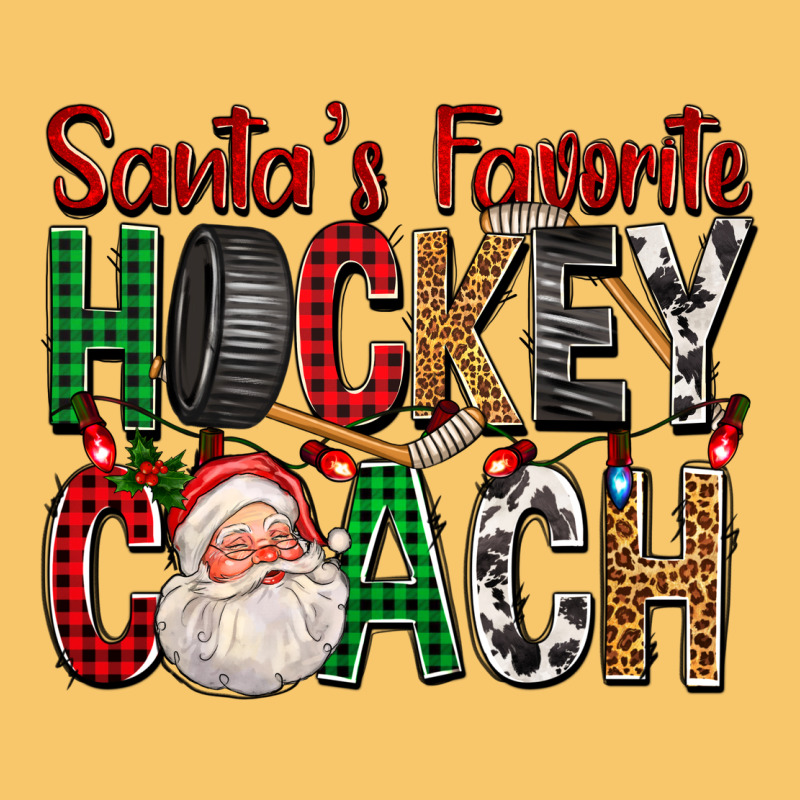 Santa's Favorite Hockey Coach For Christmas Vintage Hoodie by FaDigitalArtStudio | Teevron