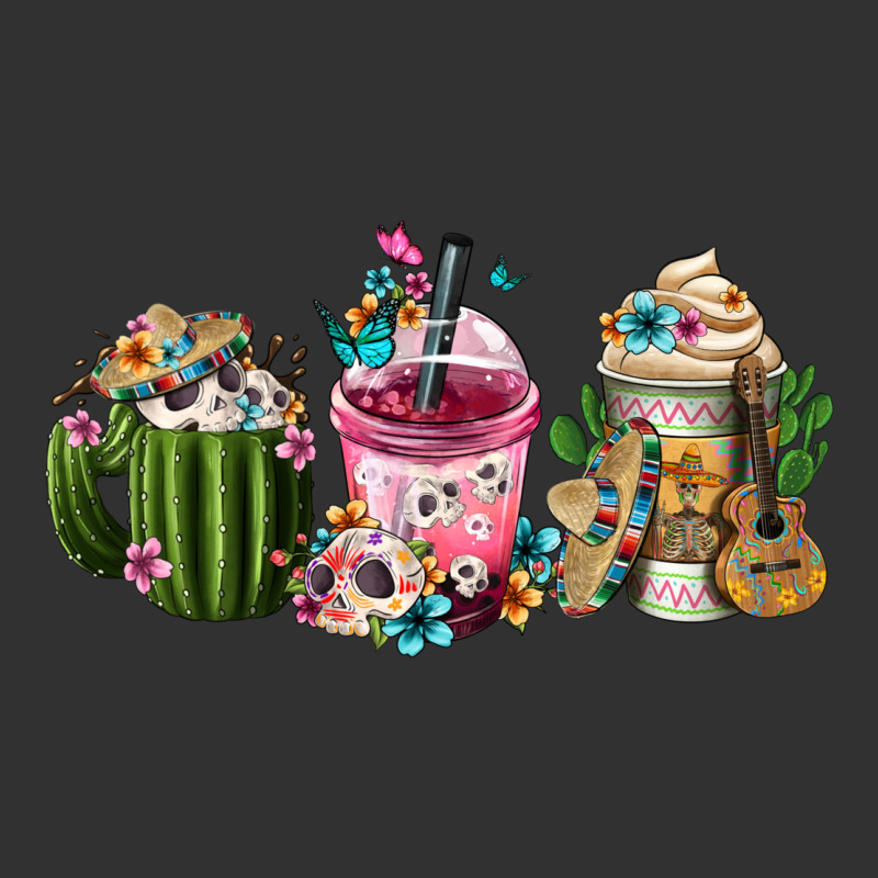 Mexican Day Of The Dead Coffee Cups Urban Heavy Tee by FaDigitalArtStudio | Teevron