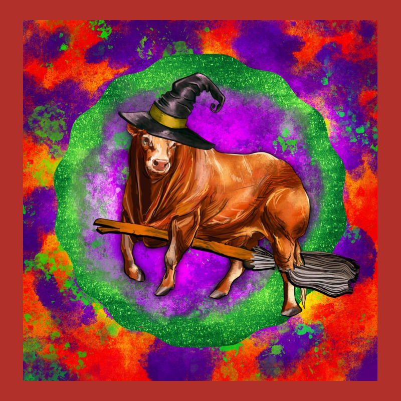 Halloween Red Angus Bull Premium Hoodie by LillyAllenDesigns | Teevron