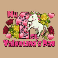 My First Valentine's Day Unicorn Vintage Hoodie | Teevron