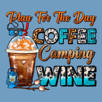 Plan For The Day Coffee Camping Wine Frappe Coffee Urban Heavy Tee | Teevron