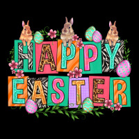 Happy Easter With Plate Letters Easter Day Heavy Core Tee | Teevron