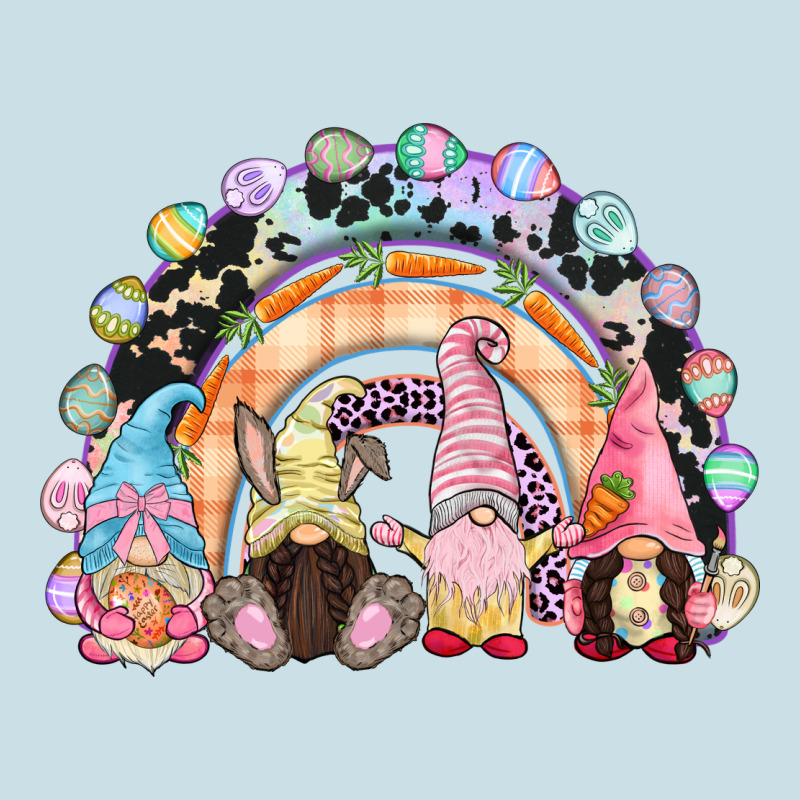 Easter Day Rainbow Gnomes Ladies Tee by CowGirlArtShop | Teevron
