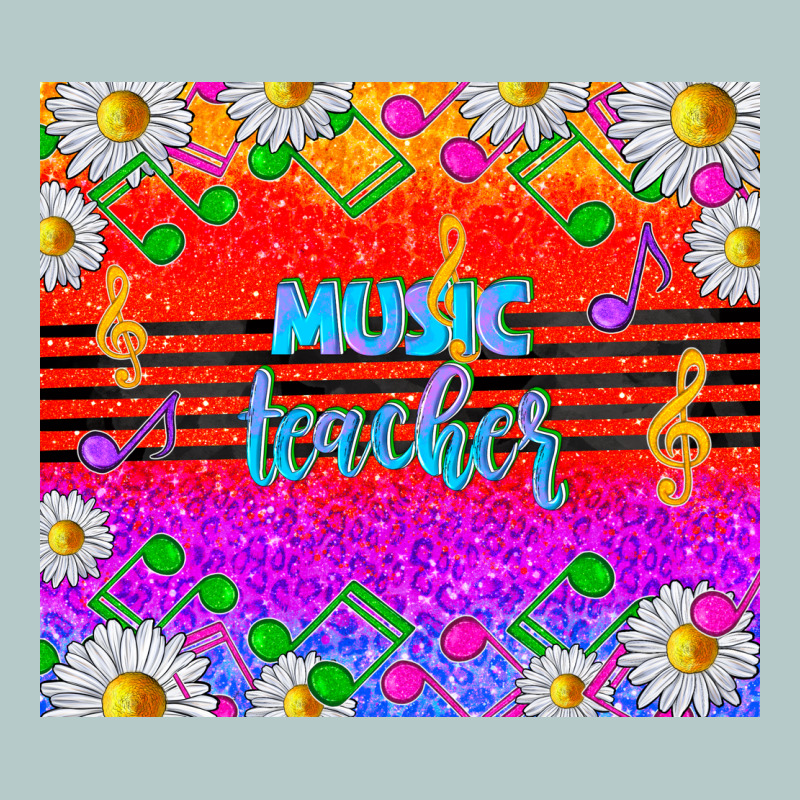 Rainbow Music Teacher Heavy Core Tee by TumblerDesignByShophia | Teevron