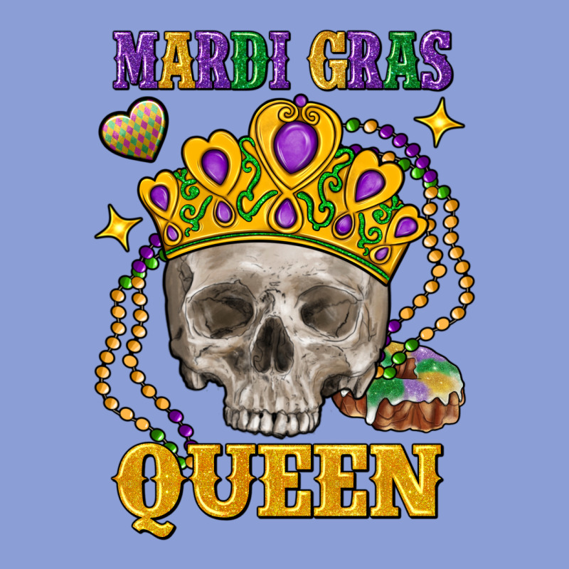Skull Mardi Gras Queen Long Sleeve Tee by FaDigitalArtStudio | Teevron