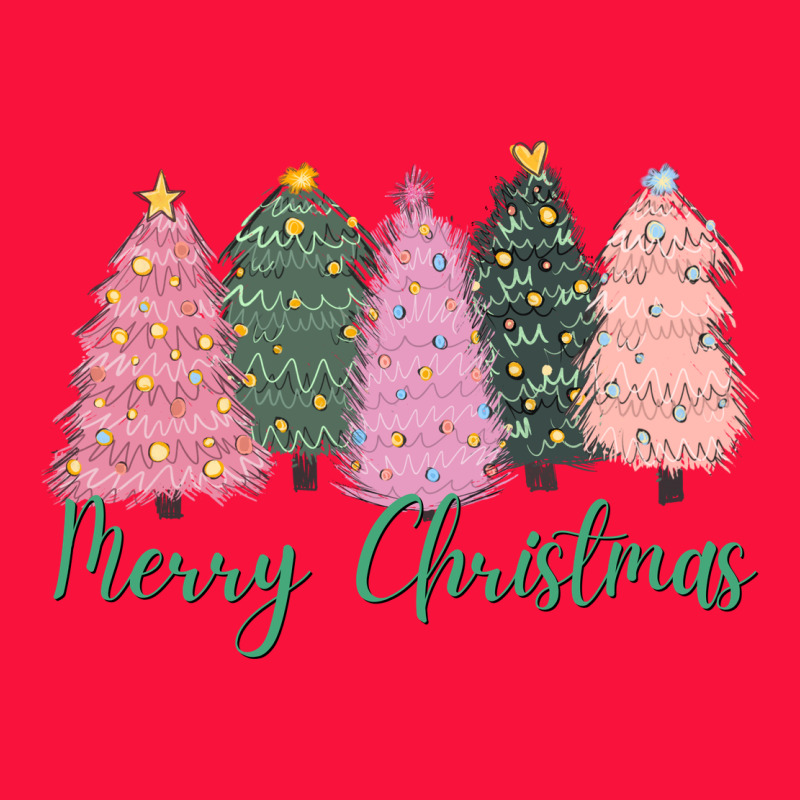 Merry Christmas Trees Classic Tee by CowGirlArtShop | Teevron
