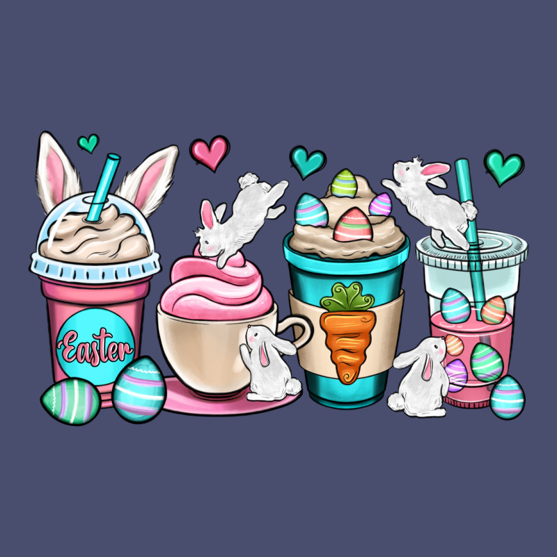 Easter Bunnies Coffee Cups Vintage Tee by OliviaCreatesArt | Teevron