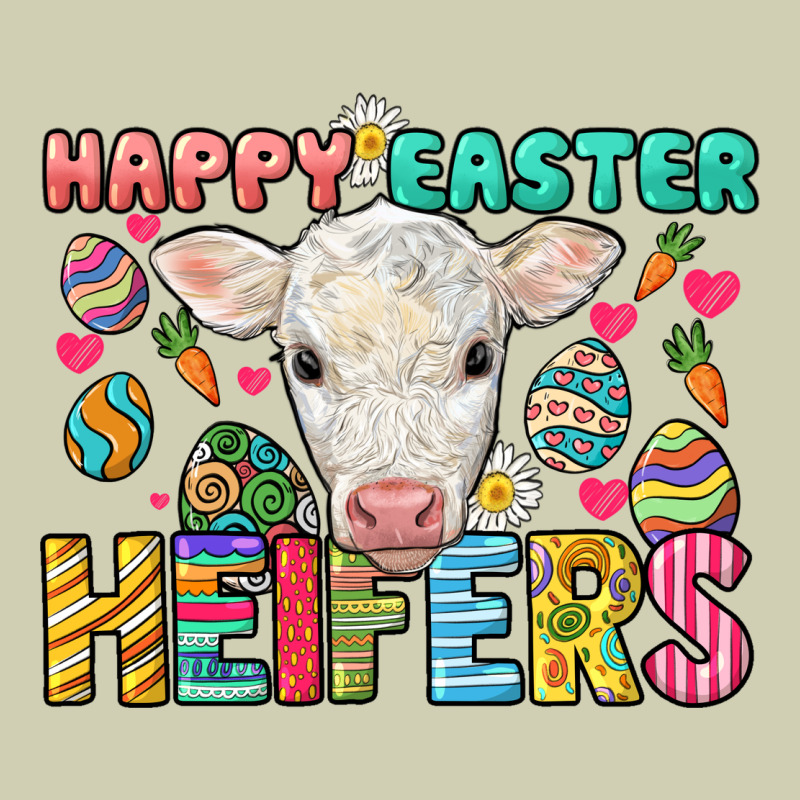 Happy Easter Heifers Easter Day Heavy Core Tee by HowdyJamesFarm | Teevron