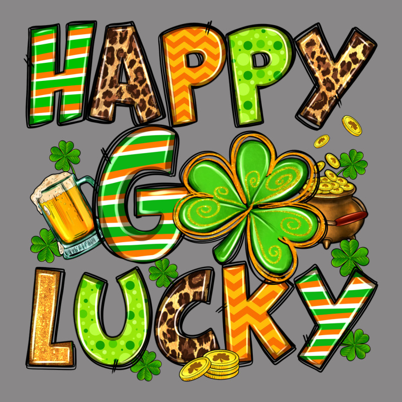 St. Patrick's Happy Go Lucky Vintage Tee by OliviaCreatesArt | Teevron