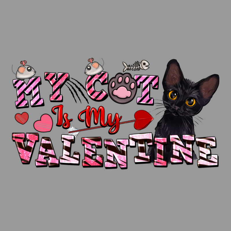 My Cat Is My Valentine Vintage Hoodie by FaDigitalArtStudio | Teevron