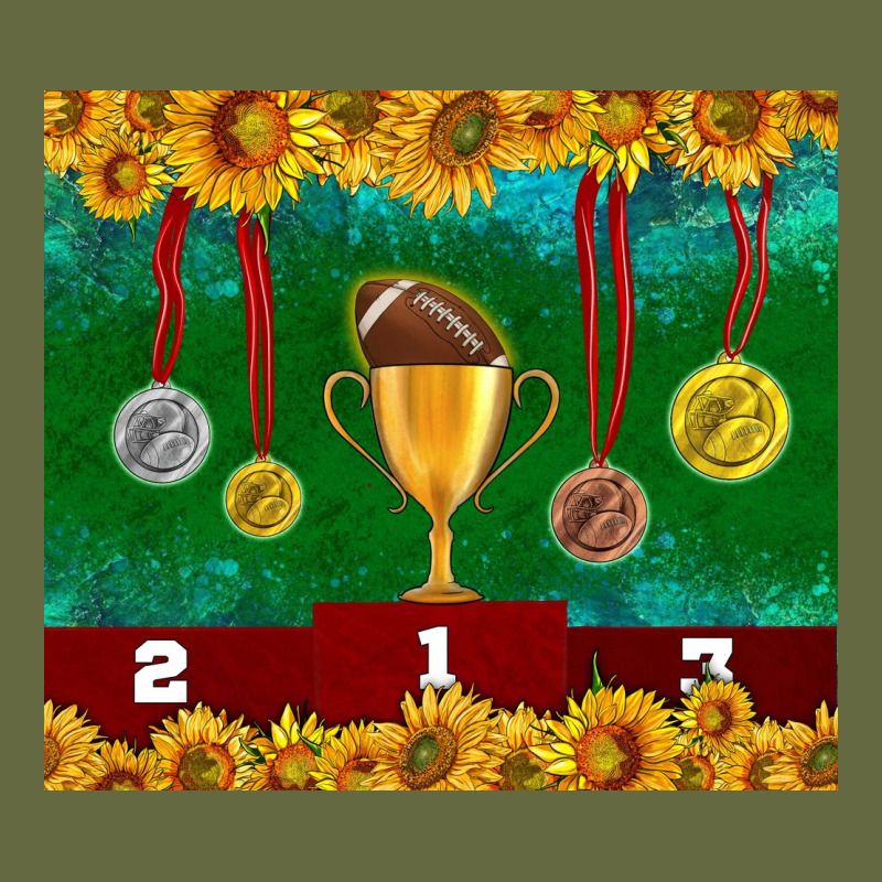American Football Trophy Cup And Medal Tumbler Long Sleeve Tee by BundleAndBundleShop | Teevron