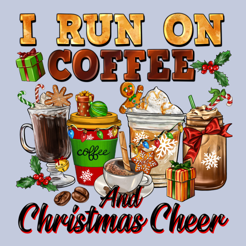I Run On Coffee And Christmas Cheer Long Sleeve Tee by FaDigitalArtStudio | Teevron