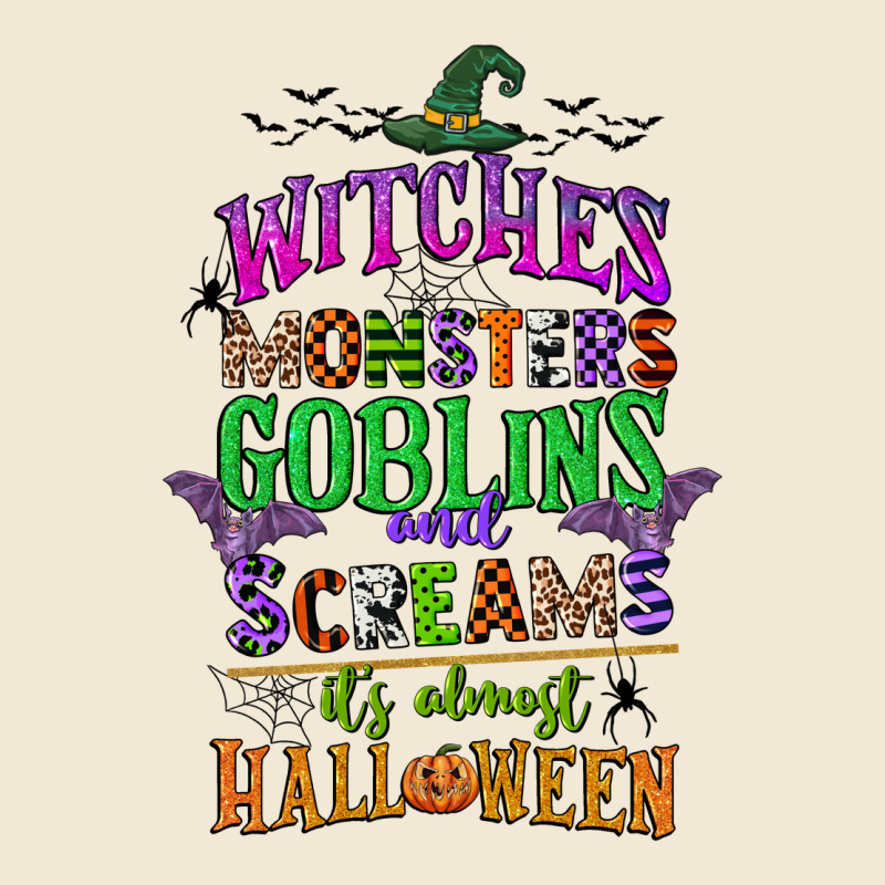 Witches Monsters Goblins And Screams Its Almost Halloween Premium Tee by CowGirlArtShop | Teevron