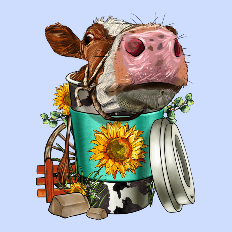 Simmental Cow Coffee Cup Urban Heavy Tee by FaDigitalArtStudio | Teevron