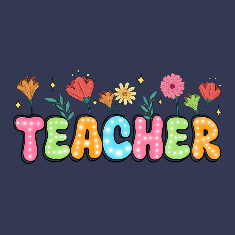 Custom Teacher Flowers Heavyweight Hoodie by JahusDesignShop | Teevron