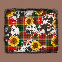 Cowhide Sunflowers Candy Canes Christmas Background Premium Hoodie | Teevron