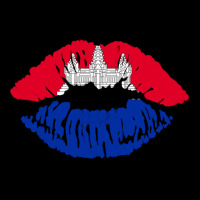 Cambodian Flag Lips Heavyweight Sweatshirt | Teevron