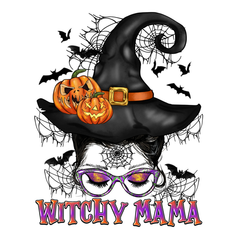 Witchy Mama Messy Bun Premium Tee by CowGirlArtShop | Teevron