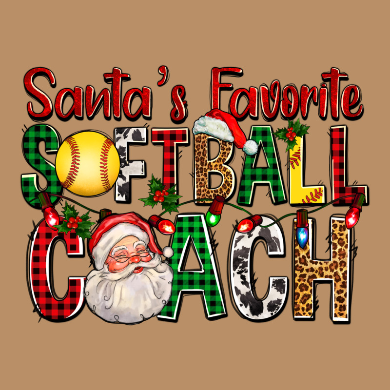 Santa's Favorite Softball Coach For Christmas Vintage Hoodie by FaDigitalArtStudio | Teevron