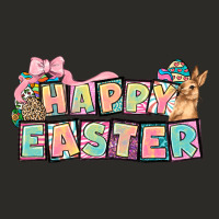 Happy Easter Plate Letters Easter Day Heavy Core Tee | Teevron